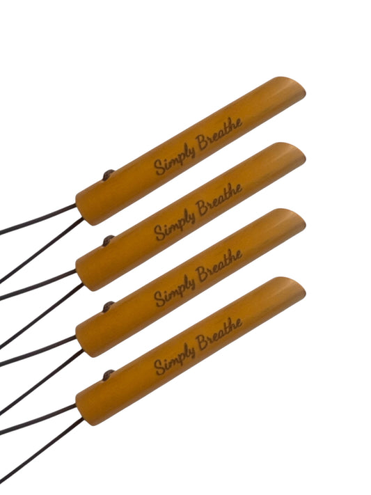Bamboo & wax rope allergy friendly anxiety necklace style 10