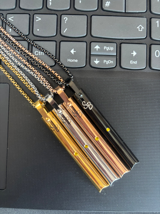 Simply Breathe citrine infused anxiety Necklace style 9