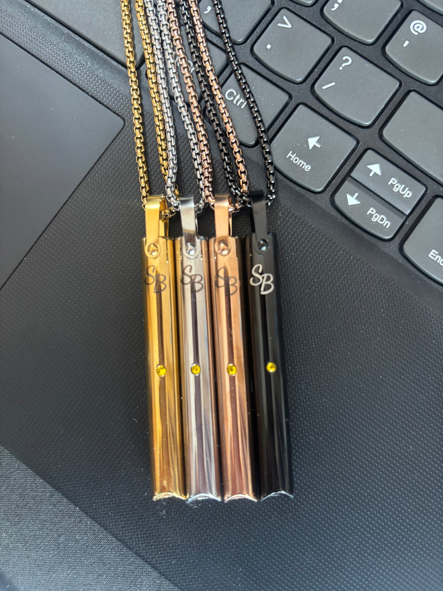 Simply Breathe citrine infused anxiety Necklace style 9